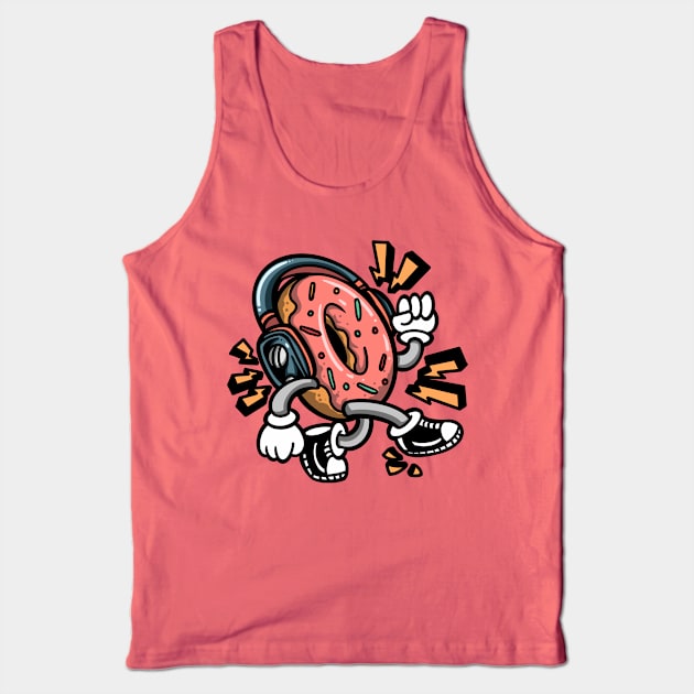 funny donuts cartoon Tank Top by donipacoceng